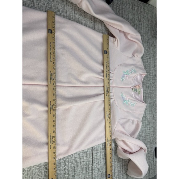 Lord & Taylor Pink Embroidered Robe - Picture 8 of 14